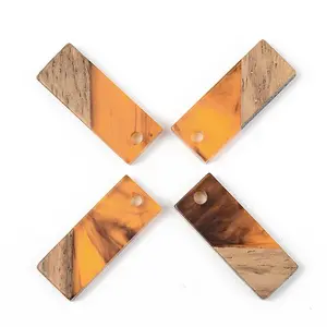 Resin & Walnut Wood Pendants