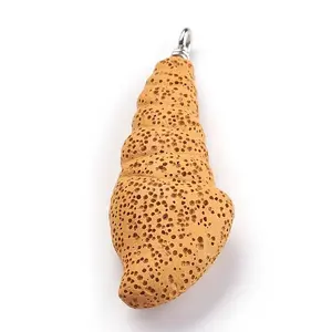 Synthetic Lava Rock Pendants