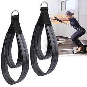 Nylon & PU Leather Double Loop Straps for Yoga
