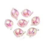 UV Plating Rainbow Iridescent Acrylic Beads