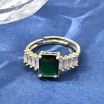 Brass Pave Cubic Zirconia Cuff Open Rings