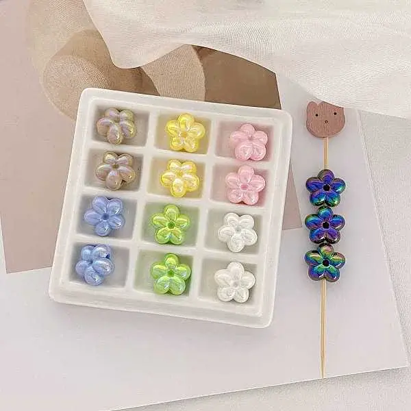 UV Plating Opaque Acrylic Beads