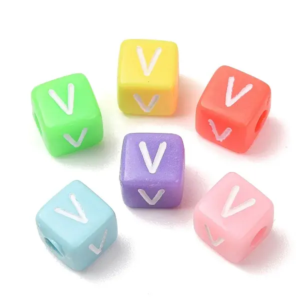 Opaque Acrylic European Beads