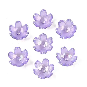 Transparent Acrylic Bead Caps