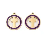 Ion Plating(IP) 304 Stainless Steel Enamel Pendants