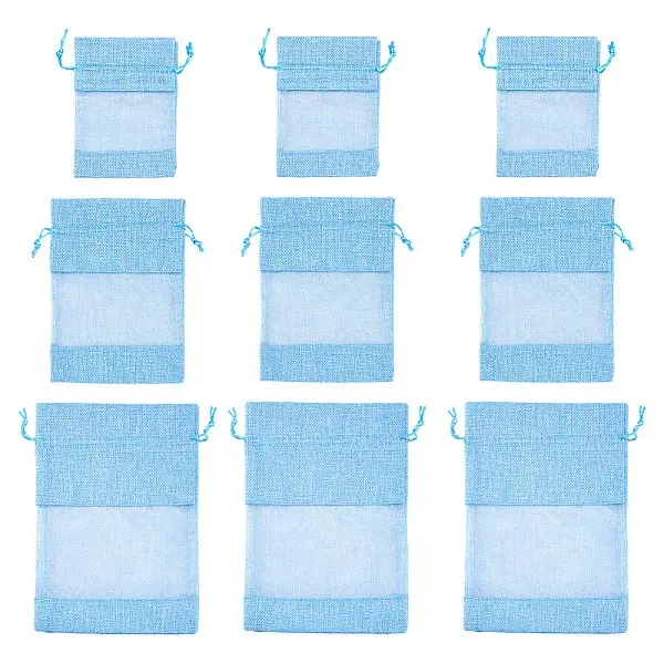 9Pcs 3 Styles Cotton Packing Pouches