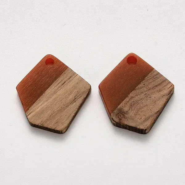 Resin & Walnut Wood Pendants
