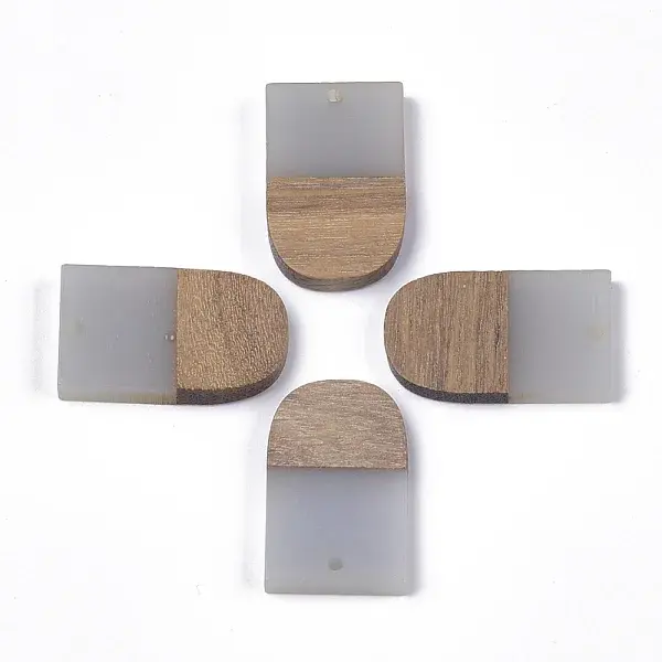 Resin & Walnut Wood Pendants