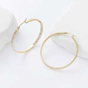 304 Stainless Steel Hoop Earrings