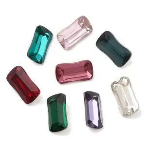 Pointed Back & Back Plated Glass Rhinestone Cabochons