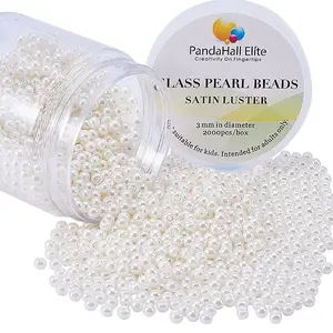 Eco-Friendly Dyed Glass Pearl Round Beads