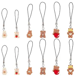 Cute Bear Decoration Nylon Phone Charms Strap