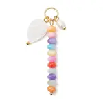 Natural Freshwater Shell Dyed Rondelle Beaded Pendants
