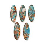 Dyed Synthetic Imperial Jasper Pendants