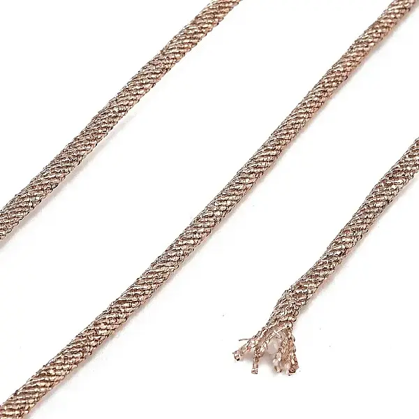 Polyester Braided Metallic Cord with Inner Core