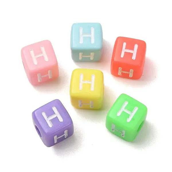Opaque Acrylic European Beads