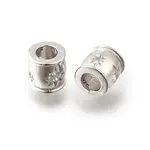 925 Sterling Silver Micro Pave Clear Cubic Zirconia Beads