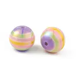 UV Plating Rainbow Iridescent Resin Beads