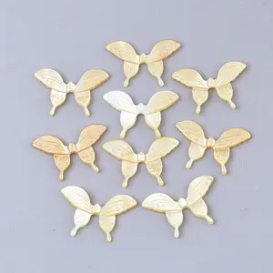 Yellow Shell Cabochons