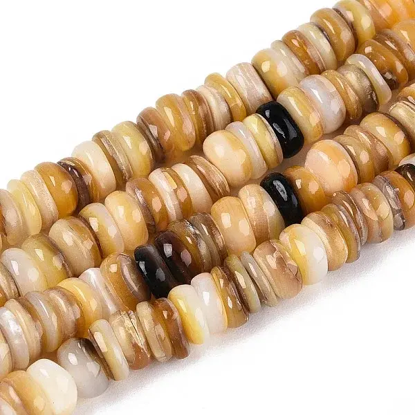 Natural Freshwater Yellow Shell Beads Strands