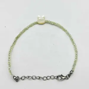 Faceted Rondelle Glass Beaded Bracelets