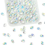 100Pcs Electroplate Glass Beads