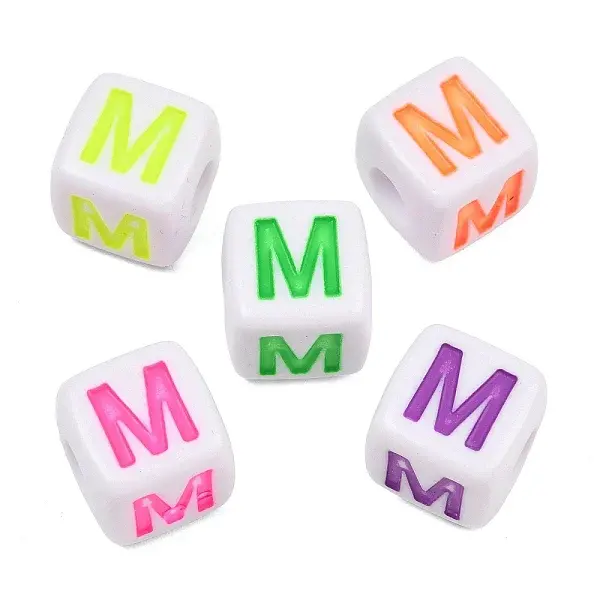 Opaque Acrylic Enamel European Beads