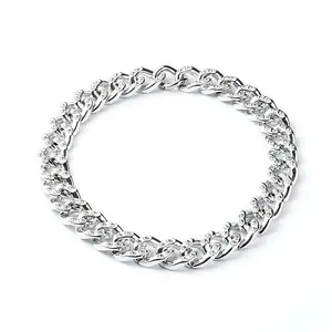 CCB Plastic Rhinestone Curb Chain Necklaces