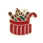 Christmas Theme Spray Painted Alloy Enamel Pendants
