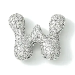 Rack Plating Brass Cubic Zirconia Pendants