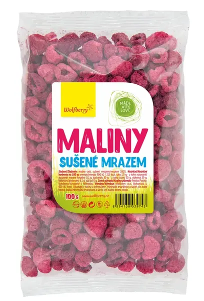 Wolfberry Maliny sušené mrazom