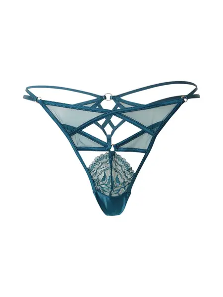 Hunkemöller Tangá 'Amel'  modrozelená
