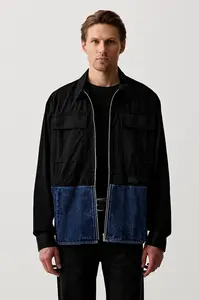 Karl Lagerfeld Jeans krátka bunda pánska bavlnená