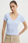 Tommy Jeans tričko dámske bavlnené s elastanom