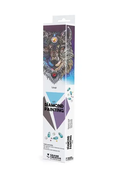 Graine Creative Diy súprava Graine Creative Diamond Painting Loup