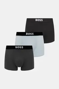 BOSS boxerky pánske bavlnené s elastanom Trunk 3P BOSS ONE 3-pak