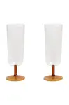 &k amsterdam Sada sklenic na šampaňské &k amsterdam mingle amber 250 ml 2-pack