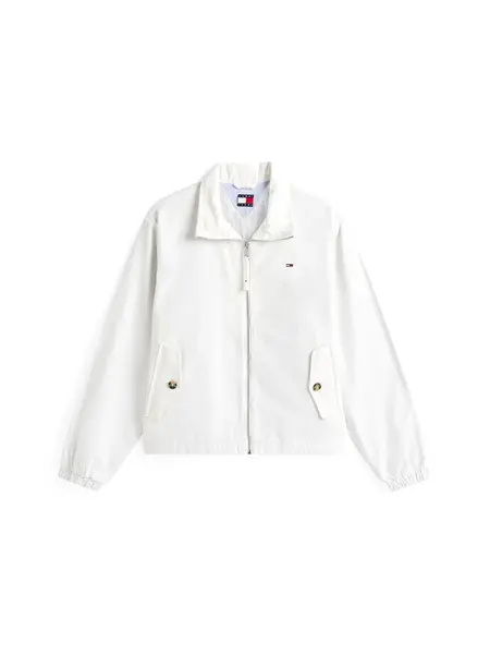 Tommy Jeans Prechodná bunda 'Peached Zip-thru'  biela