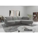 Sit & More ROHOVÁ SEDAČKA, textil, šedá