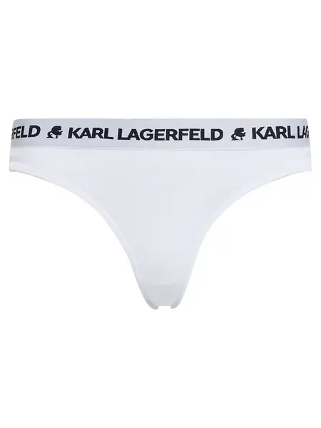Karl Lagerfeld Nohavičky  čierna / biela
