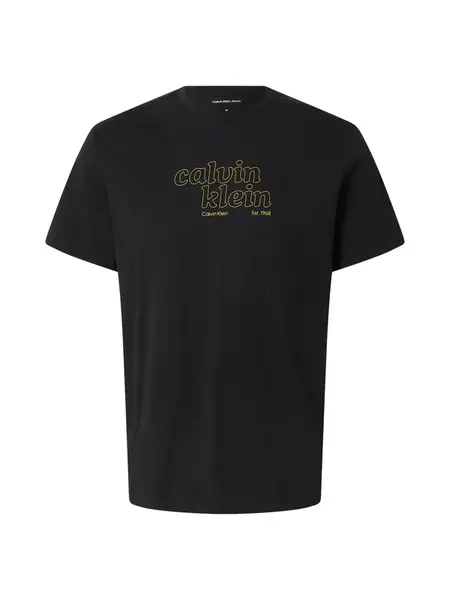Calvin Klein Jeans Tričko  žltá / čierna