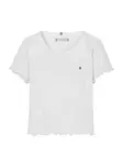 TOMMY HILFIGER Tričko 'Essential Extra Slim Short Sleeve'  biela