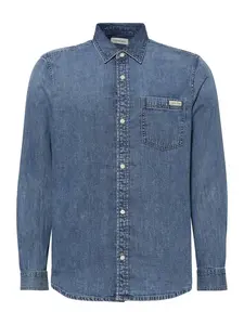 Calvin Klein Jeans Košeľa  modrá denim