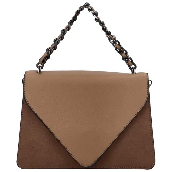 Dámská kabelka do ruky meruňkově hnědá - Maria C Mikaela hnědá