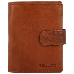 Pánská kožená peněženka koňaková - Bellugio Briano