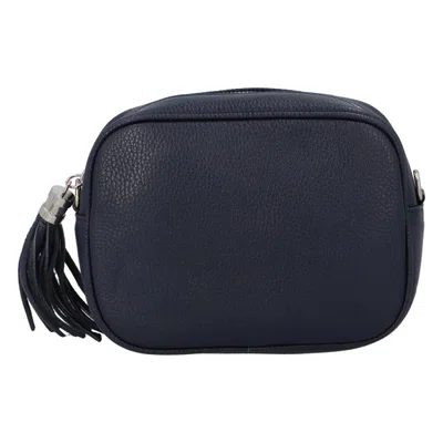 Dámská kožená crossbody kabelka modrá - ItalY Kriane