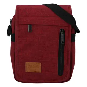 Unisex látková crossbody taška červená - New Rebels Rebelant