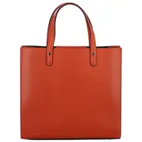 Dámská kožená kabelka do ruky cihlově červená - Delami Silvia