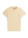 Tommy Jeans Tričko  béžová / červená / biela