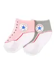 CONVERSE Ponožky 'CHUCK'  sivá / ružová / biela